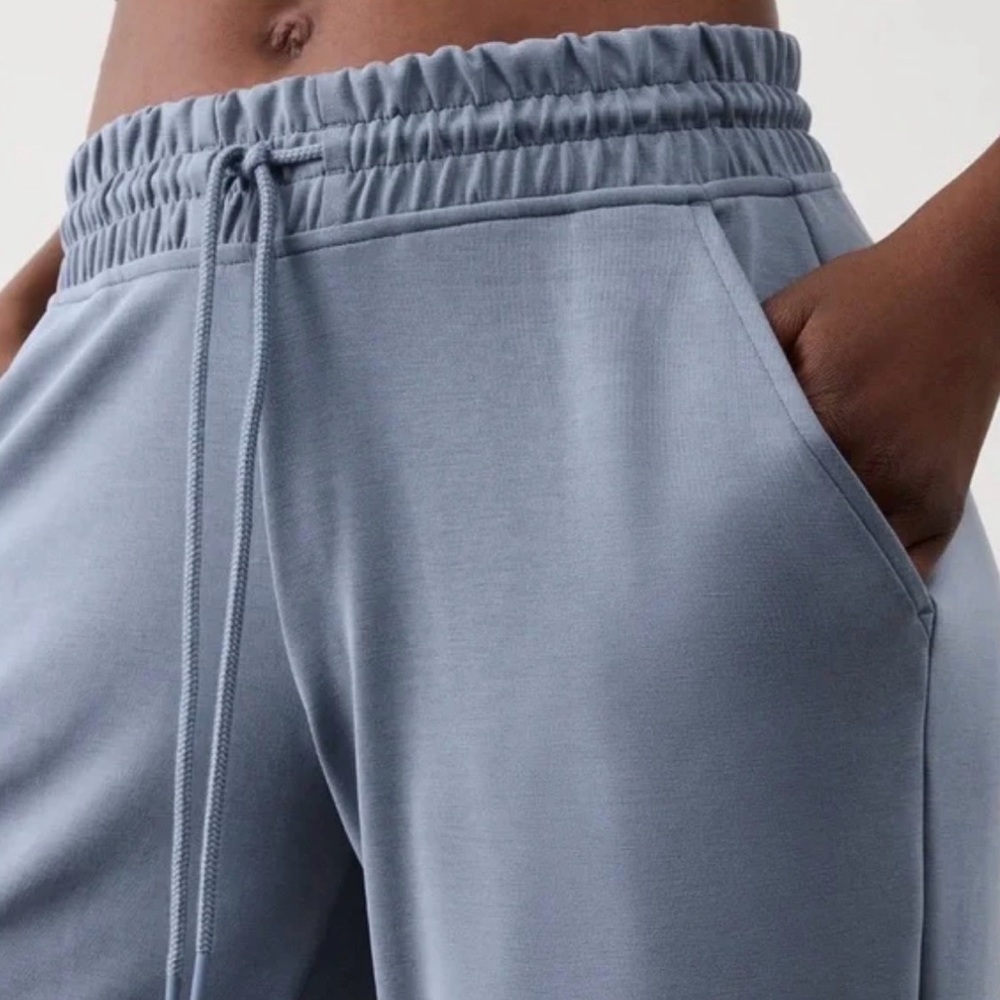 Athleta Seasoft Drawstring Pants Shadow Blue L - image 6